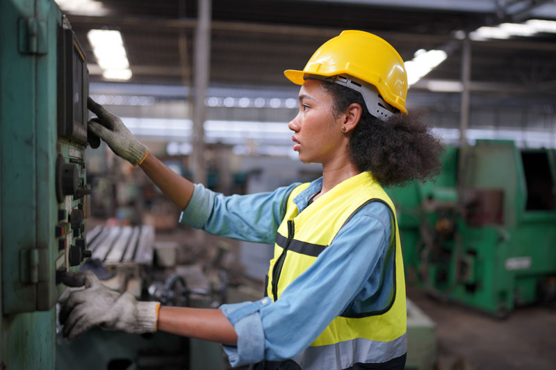 Factory engineer attempting to reduce machine changeover times